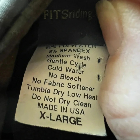 FITS Equestrian Zip Up Riding Jacket Made in USA - Size Extra Large - Picture 11 of 16